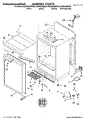 SECTION Diagram and Parts List for KUWS246EBL01  KitchenAid Wine and Beverage Cooler