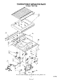 COMPARTMENT SEPARATOR Diagram and Parts List for ET18DKXTF00  Whirlpool Refrigerator