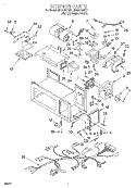 INTERIOR Diagram and Parts List for MH9115XBQ1  Whirlpool Microwave