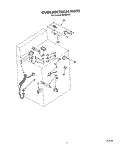OVEN ELECTRICAL Diagram and Parts List for FGS395VL0  Whirlpool Range