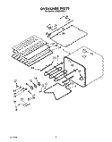 OVEN LINER Diagram and Parts List for KEBS246SBL1  KitchenAid Wall Oven