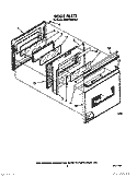 DOOR Diagram and Parts List for KEDS100WWH0  KitchenAid Range