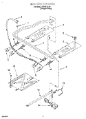 MANIFOLD Diagram and Parts List for SF305PEEQ0  Whirlpool Range
