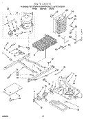 UNIT Diagram and Parts List for KSRP27QDAL01  KitchenAid Refrigerator