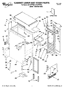 CABINET LINER AND DOOR PARTS Diagram and Parts List for GI15NFRTBO  Whirlpool Ice Maker