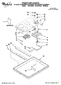 Part Location Diagram of W10171630 Whirlpool Cooktop & Bracket Assembly (Bi