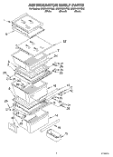 REFRIGERATOR SHELF Diagram and Parts List for GS2SHGXKQ02  Whirlpool Refrigerator