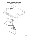 SUPPORT MODULE AND LATCH Diagram and Parts List for RM770PXAQ0  Whirlpool Wall Oven