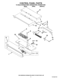 CONTROL PANEL PARTS Diagram and Parts List for WOD93EC7AS00  Whirlpool Wall Oven
