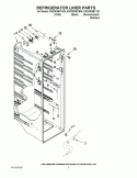 REFRIGERATOR LINER PARTS Diagram and Parts List for GSC25C6EYY00  Whirlpool Refrigerator