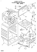 LINER Diagram and Parts List for RT18AKXDN01  Roper Refrigerator