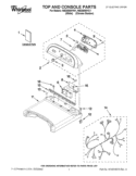TOP AND CONSOLE PARTS Diagram and Parts List for WED8800YW1  Whirlpool Dryer