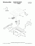 COOKTOP PARTS Diagram and Parts List for KESS907XSP00  KitchenAid Range