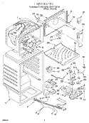 LINER Diagram and Parts List for RT16VKXDW02  Roper Refrigerator