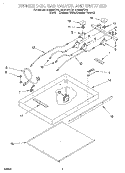 BURNER BOX, GAS VALVES, AND SWITCHES Diagram and Parts List for SC8640EDB3  Whirlpool Cooktop