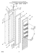 FREEZER DOOR Diagram and Parts List for KSSS36MHT00  KitchenAid Refrigerator