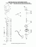 MOTOR AND ICE CONTAINER PARTS Diagram and Parts List for ES5DVAXWA00  Whirlpool Refrigerator