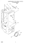 REFRIGERATOR LINER Diagram and Parts List for TS25AFXHW00  Estate Refrigerator