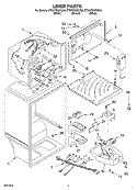 LINER Diagram and Parts List for ET8WTKXKQ00  Whirlpool Refrigerator