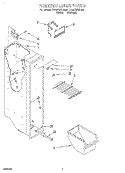 FREEZER LINER Diagram and Parts List for ED20TWXDN02  Whirlpool Refrigerator