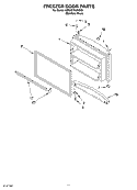FREEZER DOOR Diagram and Parts List for 6ER9GTKXKS00  Whirlpool Refrigerator