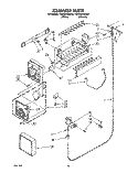 ICEMAKER, LIT/OPTIONAL Diagram and Parts List for TS22BRXAW00  Whirlpool Refrigerator