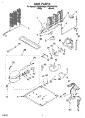 UNIT Diagram and Parts List for ET8NHMXKT00  Whirlpool Refrigerator