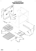 UNIT, OPTIONAL Diagram and Parts List for RF362BBDQ0  Whirlpool Range