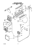 ICEMAKER, LIT/OPTIONAL Diagram and Parts List for TS25AWXAN00  Whirlpool Refrigerator