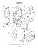 DOOR Diagram and Parts List for DU9000XR0  Whirlpool Dishwasher