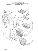 FREEZER LINER Diagram and Parts List for KSRB27FHBL04  KitchenAid Refrigerator
