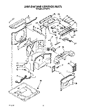 AIRFLOW AND CONTROL Diagram and Parts List for ACH184XY0  Whirlpool Air Conditioner