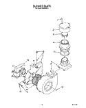 BLOWER Diagram and Parts List for KPDI620T1  KitchenAid Dishwasher