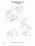 DISPENSER PARTS Diagram and Parts List for KSSC36QTS04  KitchenAid Refrigerator