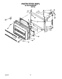 FREEZER DOOR Diagram and Parts List for ET22DMXXN00  Whirlpool Refrigerator