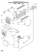 ICEMAKER, LIT/OPTIONAL Diagram and Parts List for 8ED22PWXDG01  Whirlpool Refrigerator
