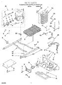 UNIT Diagram and Parts List for KSRP22KFAL01  KitchenAid Refrigerator
