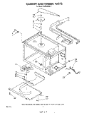 CABINET AND STIRRER Diagram and Parts List for MW8500XS2  Whirlpool Microwave