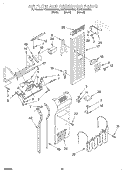 AIR FLOW AND RESERVOIR Diagram and Parts List for KSSS36MHT00  KitchenAid Refrigerator