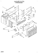 CABINET Diagram and Parts List for ACM102XZ1  Whirlpool Air Conditioner