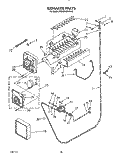 ICEMAKER Diagram and Parts List for KSSS42DWX02  KitchenAid Refrigerator