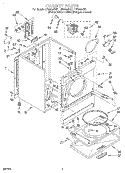 SECTION Diagram and Parts List for LER6634DW1  Whirlpool Dryer
