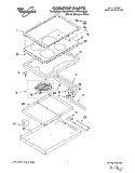 SECTION Diagram and Parts List for RC8640XBB3  Whirlpool Cooktop