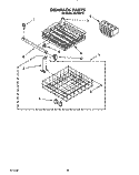 DISHRACK Diagram and Parts List for WU4500Y2  Roper Dishwasher
