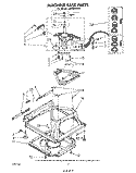 MACHINE BASE Diagram and Parts List for LA5430XPW5  Whirlpool Washer