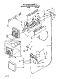Part Location Diagram of LIT2154897 Whirlpool Service & Wiring Sheet