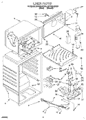 LINER Diagram and Parts List for 3ET18ZKXDN00  Whirlpool Refrigerator