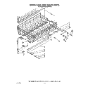 UPPER RACK AND TRACK Diagram and Parts List for KUDA22SWWH0  KitchenAid Dishwasher