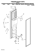 FREEZER DOOR PARTS Diagram and Parts List for GD5NVAXSB03  Whirlpool Refrigerator