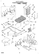 UNIT Diagram and Parts List for 3ED22DQXBN00  Whirlpool Refrigerator